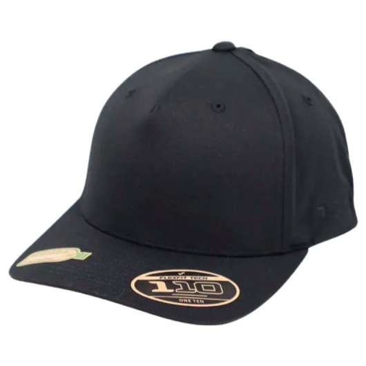 5 Panel Recycled Caps Black